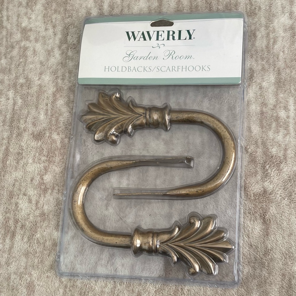 Waverly garden Room Antique Gold Curtain Holdbacks